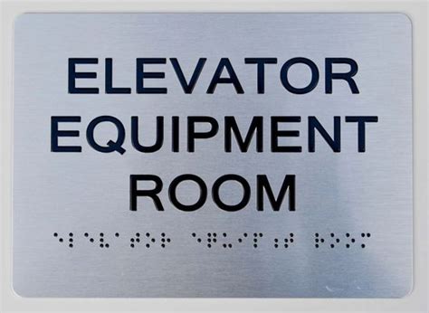 Elevator Equipment Room Ada Sign The Sensation Line Hpd Signs The