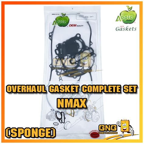 Apple Gasket Overhaul Nmax Complete Set Overhaul Gasket Spongecoat