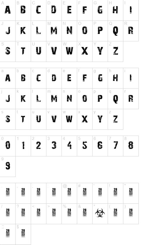 28 Days Later font
