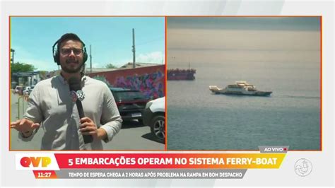 Sistema Ferry Boat Após problema rampa tempo de espera para