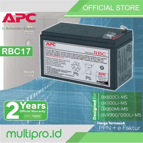 Promo Battery UPS APC RBC17 RBC 17 Cicil 0 3x Jakarta Utara