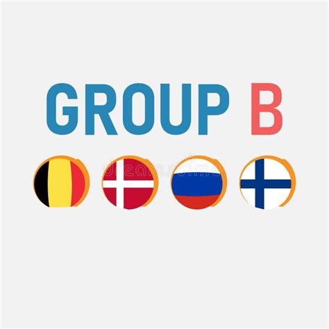 Grupo A European Ilustra O Vetorial Do Campeonato Europeu De