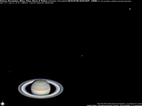 Saturn & satellites 2016.07.06 - Major & Minor Planetary Imaging ...