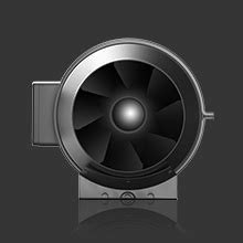 AC Infinity CLOUDLINE T6, Quiet Inline Duct Fan System with Temperature ...