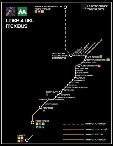 Planes Para El Mexibus Linea Iv Bitacora Transporte Puentes