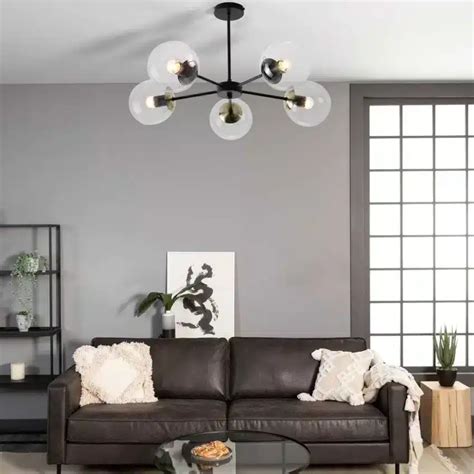 Lightstore Bubble Light Metal And Glass Pendant Clear Various