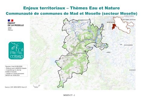 Enjeux Territoriaux Thèmes Eau Et Nature Communauté De Communes De