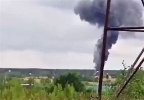 The First Footage From The Crash Site Of Yevgeny Prigozhin S Plane In