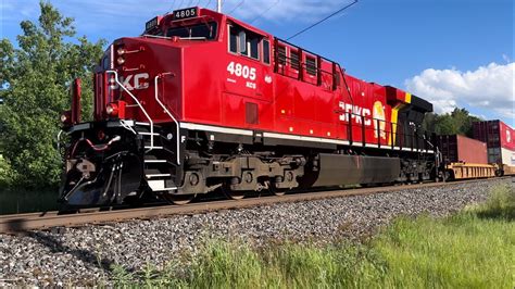 KCS 4805 Wearing The New CPKC Paint Scheme And Unstoppable CP 9782