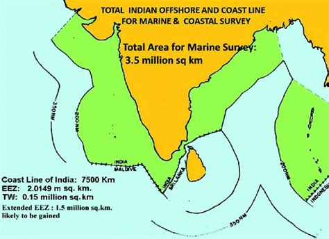 Schematic Map Showing Eez And Tw Boundary Of India Download