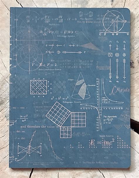 math equations notebook - blue goldsmiths