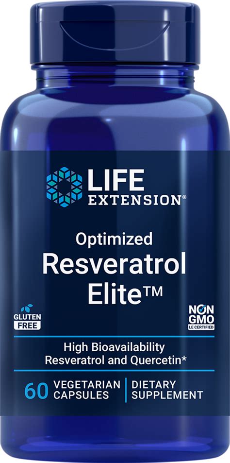 Optimized Resveratrol Elite™ 60 Vegetarian Capsules Life Extension