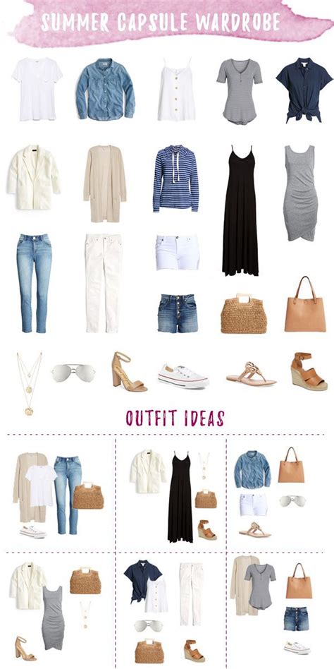 Summer Capsule Wardrobe 2019 Fashion Capsule Wardrobe Summer Capsule