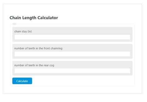 Chain Length Calculator - Calculator Academy