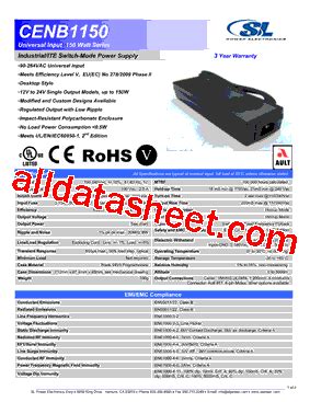 CENB1150A2451F01 Datasheet PDF SL Power Electronics