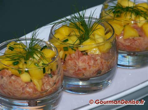 Tartare aux deux saumons et à la mangue