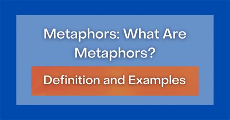 Metaphors What Are Metaphors Definition And Examples