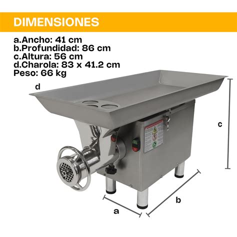 MOLEM 22M2 Molino De Carne Con Motor De 2 Hp Marca Rhino