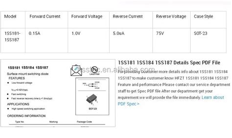 Smd Diode Signal Switching Diode Power Transistor Sot Marking C