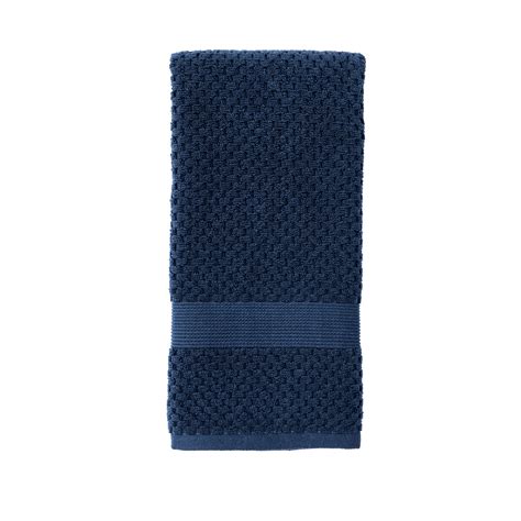 Better Homes Gardens Signature Soft Popcorn Texture Hand Towel Blue