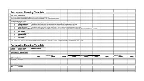 Job Succession Planning Template - prntbl.concejomunicipaldechinu.gov.co