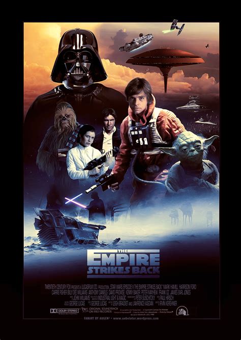 Star Wars Movie Poster Empire Strikes Back Return Of The Jedi Home