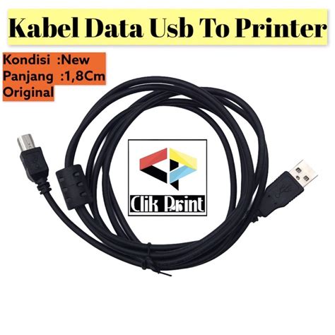 Jual Kabel Usb Printer Original 1 8cm Shopee Indonesia