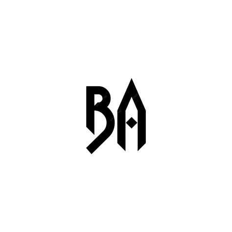 Premium Vector Ba Monogram Logo Design Letter Text Name Symbol