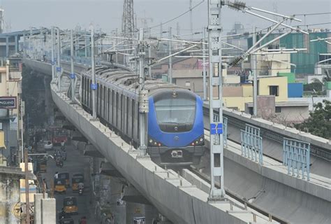 Trial Runs Begin On Chennai Metros Wimco Nagar Extension The Metro