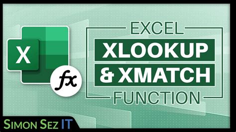 How To Use Excel Xlookup And Xmatch Functions Youtube