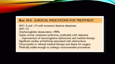 Surgical Options For Obstructive Sleep Apnoea Syndrome Ppt