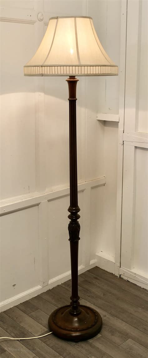 Antiques Atlas Carved Walnut Floor Standing Or Standard Lamp