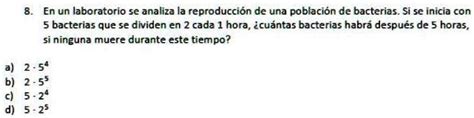 Solved Ayudaa Es De Matematica En Un Laboratorio Se Analiza La