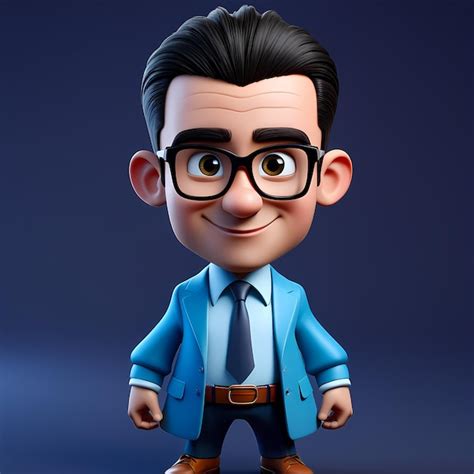 Premium Photo 3d Cartoon Character 3d Happy Cartoon Illustration 3d