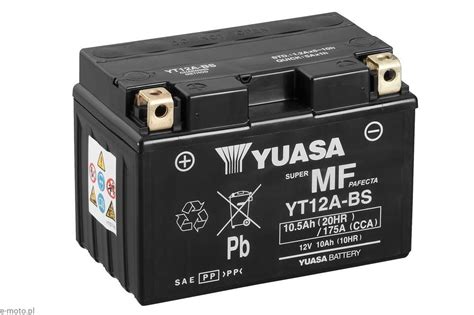 10Ah 175A 12V Akumulator AGM YUASA YT12A BS Świta Akumulatorów