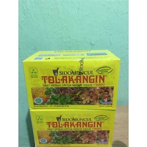 Jual Tolak Angin Cair Sidomuncul 1box Isi 12 Sachet Shopee Indonesia