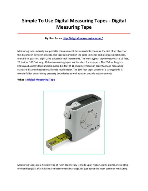 Digital measuring tape by faosdfndoe - Issuu