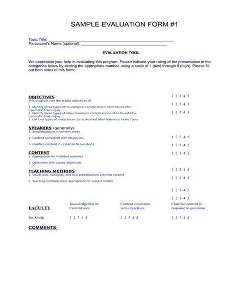 Call Center Evaluation Form Templates