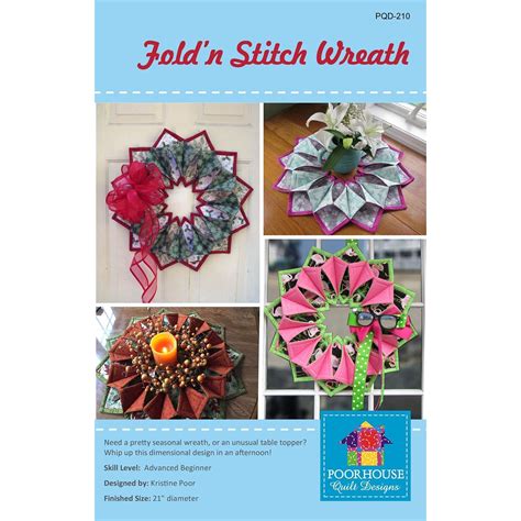 Foldn Stitch Wreath Pattern Ozquilts