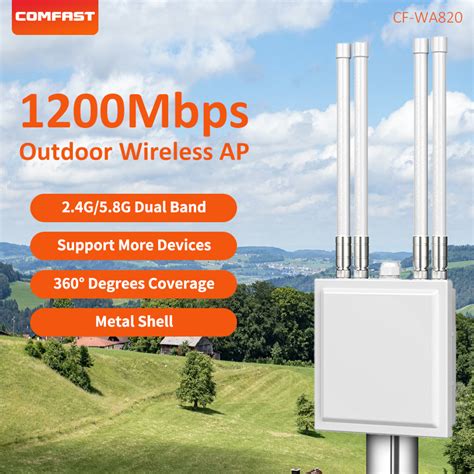 COMFAST AC1200 Outdoor High Power Wireless AP 2 4GHhz 5GHz Long Range