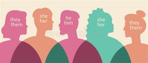 Non Binary People Together As A Community Silhouette Vector Stock