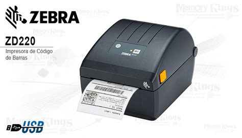 IMPRESORA CODIGO BARRAS ZEBRA ZD220 USB Memory Kings Lo Mejor En