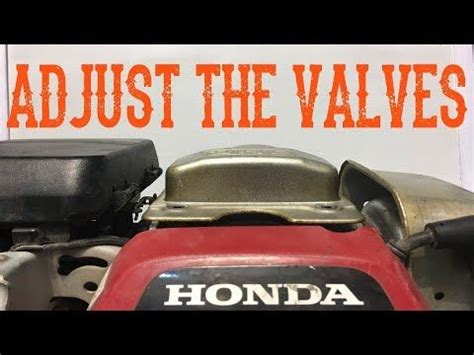 How To Adjust Or Set The Valves On A Honda GC Engine Video YouTube