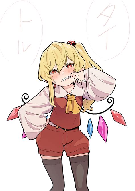 Safebooru 1girl Absurdres Adapted Costume Black Thighhighs Blonde Hair Finger In Own Mouth