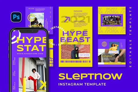 Sleptnow Social Media Template Graphic By Novendi88 · Creative Fabrica