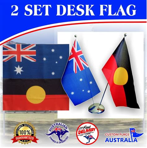 Australia Flag Aboriginal Flag Desk Flags Custom Flag Australia