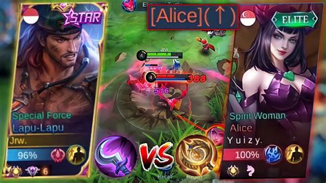 Lapu Lapu Vs Buffed Alice In Rank Top Global Lapu Lapu Best Build