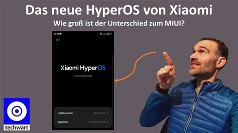 Das neue HyperOS Betriebssystem von Xiaomi Wie groß ist der