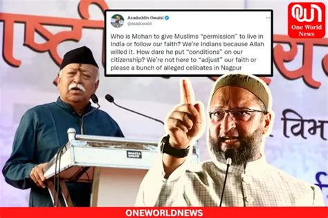 Bhagwat Vs Owaisi War Of Words Ignited Over This Remark