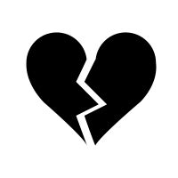 Broken Heart Icon Free Png Svg Noun Project